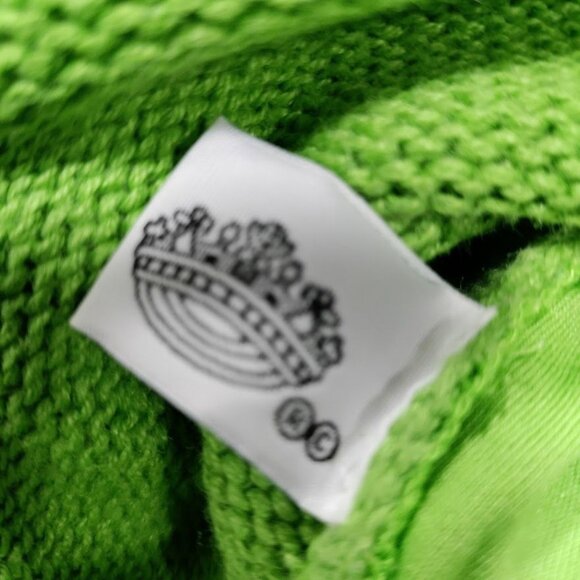 Quacker Factory Green Cute Ugly Christmas Sweater S Snowman & Reindeer - Picture 8 of 12